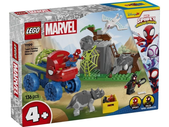 LEGO 11199 Spidey Misja ratunkowa zespołu Spidey’ego w dinoterenówce