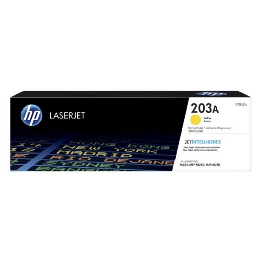 Oryginalny toner HP 203A żółty (CF542A)