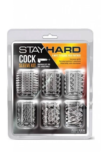 Nasadki na Penisa Stay Hard Cock Sleeve Komplet | 100% ORYGINAŁ| DYSKRETNA PRZESYŁKA