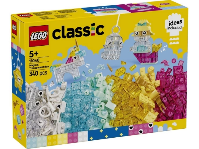 LEGO 11040 Classic Magiczny zestaw z przezroczystymi klockami