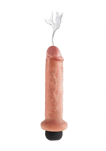 Pipedream King Cock - dildo z wytryskiem + sztuczna sperma - naturalne PVC - 18cm (7