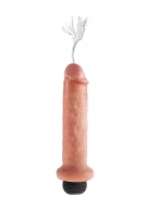 Pipedream King Cock - dildo z wytryskiem + sztuczna sperma - naturalne PVC - 18cm (7