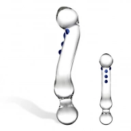 Dildo ze szkła - Glas Curved G-Spot Glass Dildo  