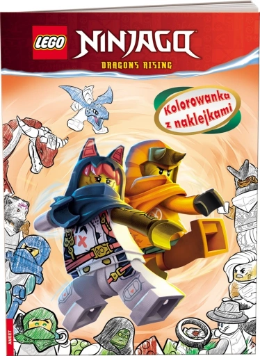 LEGO NA6706 NINJAGO KOLOROWANKA Z NAKLEJKAMI