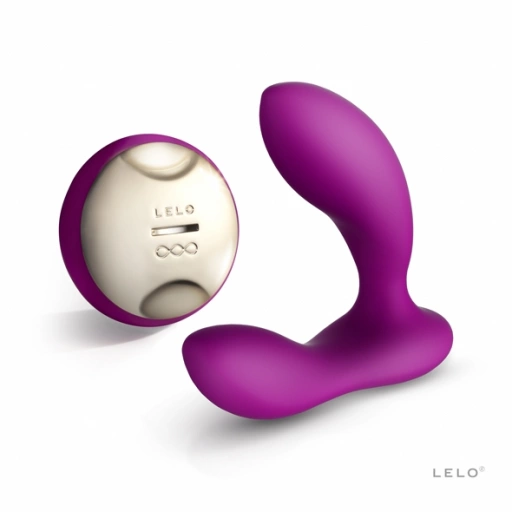 Luksusowy masażer prostaty - Lelo Hugo Prostate Massager  Fioletowy