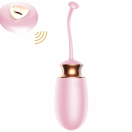 Boss Series Vibrating Silicone Love Egg 10 - Wibrujące jajeczko z podgrzewaniem i sterowaniem głosowym lub pilotem, różowe