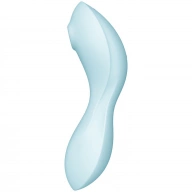 Satisfyer stymulator-curvy trinity 5 connect app (blue) - Wibrator podwójny soniczny + punkt G, Niebieski