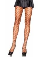 Diamond Fishnet Pantyhose Black