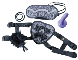 Steamy Shades Harness Gift Set - Prezentowy zestaw strap on ⚫ DARMOWA DOSTAWA od 299zł ⚫ DYSKRETNA PRZESYŁKA 24H Z POLSKI ⚫