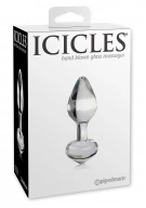 Icicles no 44 clear - Szklany korek analny ⚫ DARMOWA DOSTAWA od 299zł ⚫ DYSKRETNA PRZESYŁKA 24H Z POLSKI ⚫