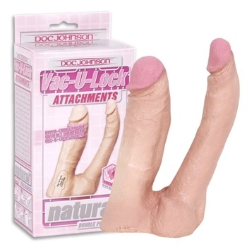 Podwójny penis do uprzęży Vac-U-Lock - Double Penetrator