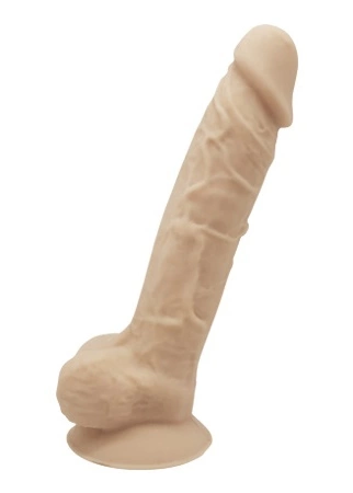 Cnex SD Model 1 - 9' Beige thermo - Dildo klasyczne termoaktywne, beżowe ⚫ DARMOWA DOSTAWA od 299zł ⚫ DYSKRETNA PRZESYŁKA 24H Z POLSKI ⚫