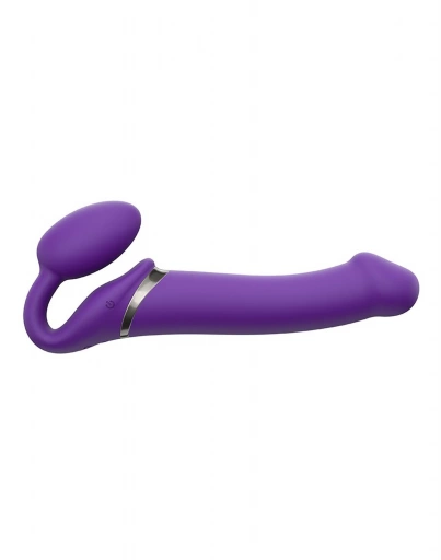 VIBRATING STRAP-ON - L - PURPLE