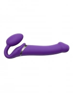 VIBRATING STRAP-ON - L - PURPLE