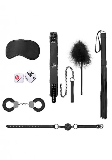 Ouch! introductory bondage kit #6 - black - Zestaw BDSM ⚫ DARMOWA DOSTAWA od 299zł ⚫ DYSKRETNA PRZESYŁKA 24H Z POLSKI ⚫