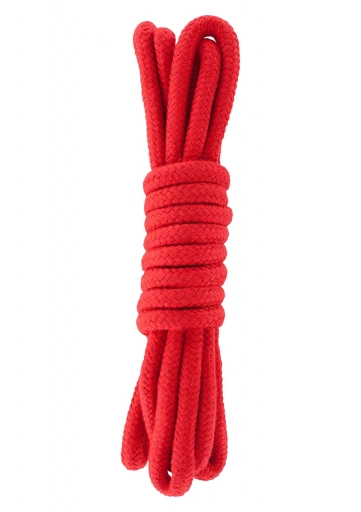 Hidden Desire Bondage Rope 3 Meter Red - Lina do krępowania Czerwony ⚫ DARMOWA DOSTAWA od 299zł ⚫ DYSKRETNA PRZESYŁKA 24H Z POLSKI ⚫