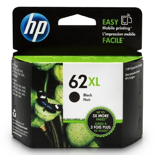 HP Oryginalny tusz C2P05AE, HP 62 XL, 600s, HP Envy 5540,5541,5542,5543,5544,5546,5547,5548,5549 CZARNY