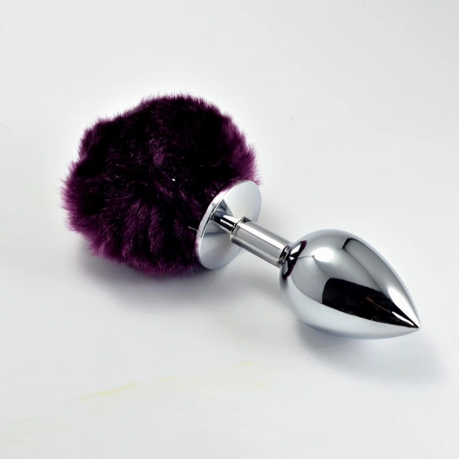 Pompon Metal Plug Large Purple