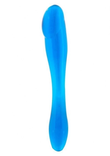 Dildo Podwójne Dwustronne Penis Niebieski 18cm | 100% ORYGINAŁ| DYSKRETNA PRZESYŁKA