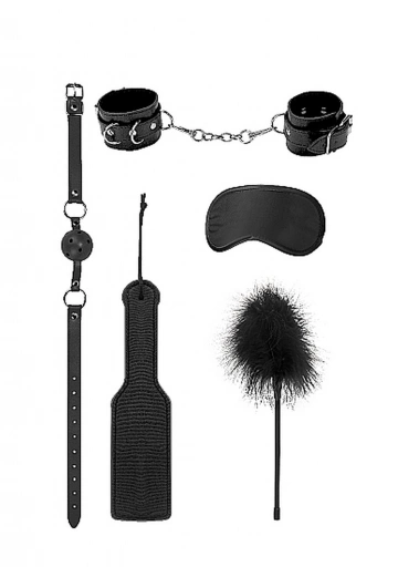 Ouch! Introductory Bondage Kit #4 Black - Zestaw BDSM Czarny ⚫ DARMOWA DOSTAWA od 299zł ⚫ DYSKRETNA PRZESYŁKA 24H Z POLSKI ⚫