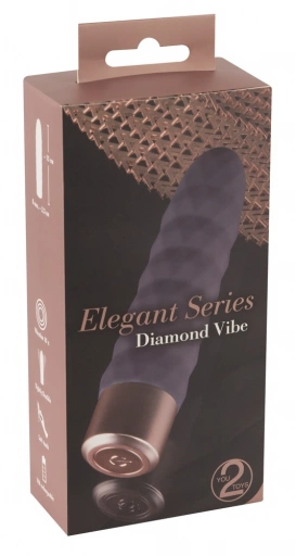 You2Toys Elegant Vibrator Diamond Vibe - Wibrator klasyczny ⚫ DARMOWA DOSTAWA od 299zł ⚫ DYSKRETNA PRZESYŁKA 24H Z POLSKI ⚫