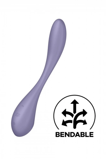 Satisfyer G Spot Flex 5+ Lilac - Wibrator do punktu G elastyczny, sterowany aplikacją, Fioletowy