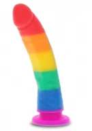 Dong tęczowy z przyssawką Unicorn Dancer Dildo