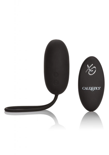 CalExotics Remote Rechargeable Egg Black - Wibrujące jajeczko na pilota ⚫ DARMOWA DOSTAWA od 299zł ⚫ DYSKRETNA PRZESYŁKA 24H Z POLSKI ⚫