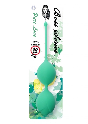 Boss Series Silicone Kegel Balls 90G Green - Kulki gejszy, zielone ⚫ DARMOWA DOSTAWA od 299zł ⚫ DYSKRETNA PRZESYŁKA 24H Z POLSKI ⚫