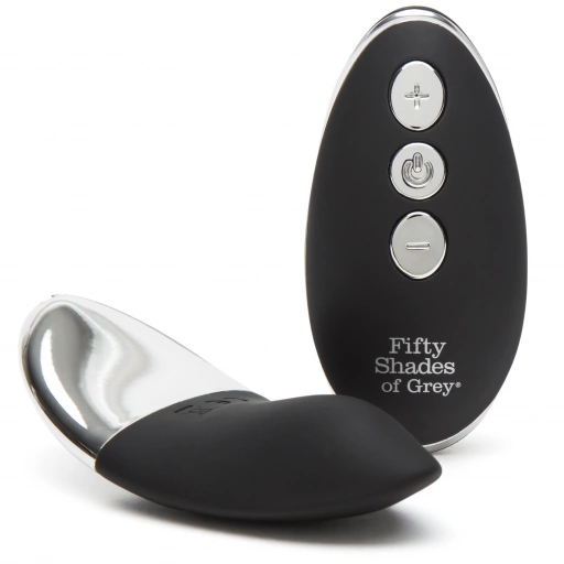 Fifty Shades of Grey Relentless Vibrations Remote Knicker Vibrator- Wibrator łechtaczkowy do bielizny z pilotem, Czarny