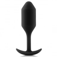 Plug analny z obciążnikiem - B-Vibe Snug Plug 2 Czarny