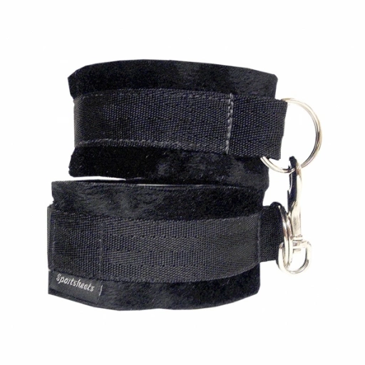 Sportsheets Soft Cuffs Black – Miękkie kajdanki opaski