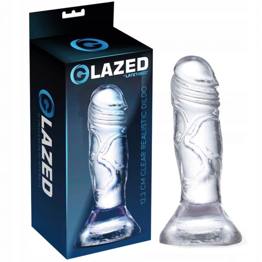 Glazed Realistic dildo 12,3 cm - Dildo klasyczne na przyssawce ⚫ DARMOWA DOSTAWA od 299zł ⚫ DYSKRETNA PRZESYŁKA 24H Z POLSKI ⚫