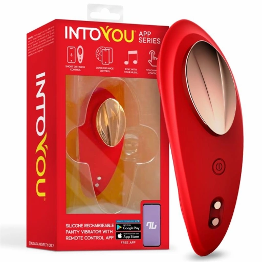 IntoYou Panty Vibrator - Wibrator łechtaczkowy do bielizny, Czerwony ⚫ DARMOWA DOSTAWA od 299zł ⚫ DYSKRETNA PRZESYŁKA 24H Z POLSKI ⚫