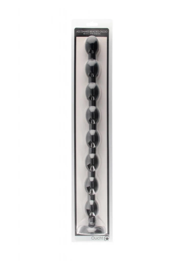 Ass Snake Beaded Dildo - 48 cm - Black