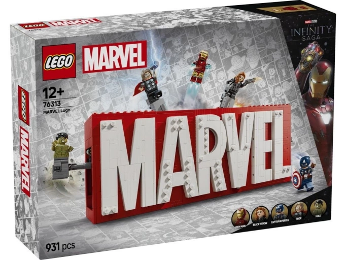 LEGO 76313 Super Heroes Logo Marvel z minifigurkami