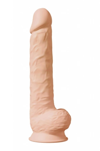 Dream Toys Real Love Dual Density Xxl Dildo 15Inch Flesh - Dildo klasyczne na przyssawce, Beżowy