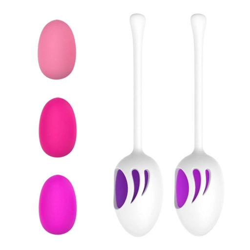 Boss Series Joy Kegel Ball Pink Purple - Kulki gejszy ⚫ DARMOWA DOSTAWA od 299zł ⚫ DYSKRETNA PRZESYŁKA 24H Z POLSKI ⚫