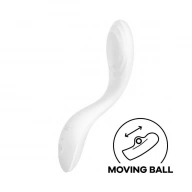 Satisfyer rrrolling pleasure (white) - Wibrator punktu G z rotującą kulką, Biały ⚫ DARMOWA DOSTAWA od 299zł ⚫ DYSKRETNA PRZESYŁKA 24H Z POLSKI ⚫