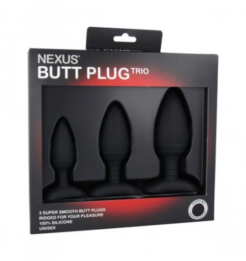 Nexus  Butt Plug Trio Set - zestaw korków analnych ⚫ DARMOWA DOSTAWA od 299zł ⚫ DYSKRETNA PRZESYŁKA 24H Z POLSKI ⚫