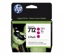 HP Inc. Ink 712 3-Pack 29ml Magenta 3ED78A