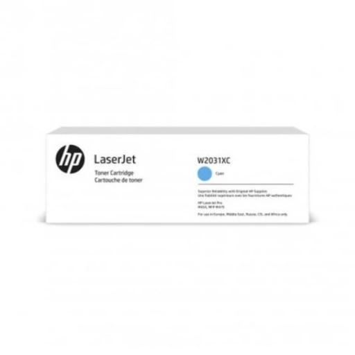 HP oryginalny toner W2031XC, HP 415X, cyan, 6000s, produkt kontraktowy, high capacity