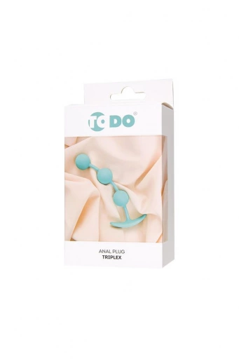  ToDo by Toyfa Anal plug Triplex, silicone, mint, 15 cm, O 2.5 cm