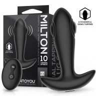 Intoyou Milton - Korek analny z funkcją wibracji i stymulującymi koralikami, sterowany pilotem 