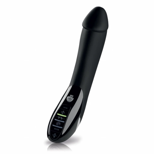 Wibrator z mocną elektrostymulacją - Mystim Tickling Truman eStim Vibrator Black 