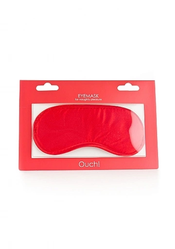 Ouch! Soft Eyemask Red - Maska na oczy Czerwony ⚫ DARMOWA DOSTAWA od 299zł ⚫ DYSKRETNA PRZESYŁKA 24H Z POLSKI ⚫