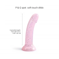 Love to Love Dildolls Starlight- Dildo klasyczne z przyssawką, różowe z małymi gwiazdkami