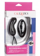 CalExotics Remote Rechargeable Curve Black - Wibrujące jajeczko na pilota ⚫ DARMOWA DOSTAWA od 299zł ⚫ DYSKRETNA PRZESYŁKA 24H Z POLSKI ⚫