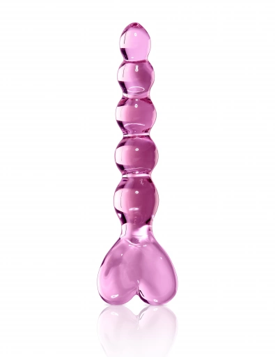 Szklane dildo z serduszkiem Icicles no. 43