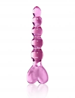 Szklane dildo z serduszkiem Icicles no. 43